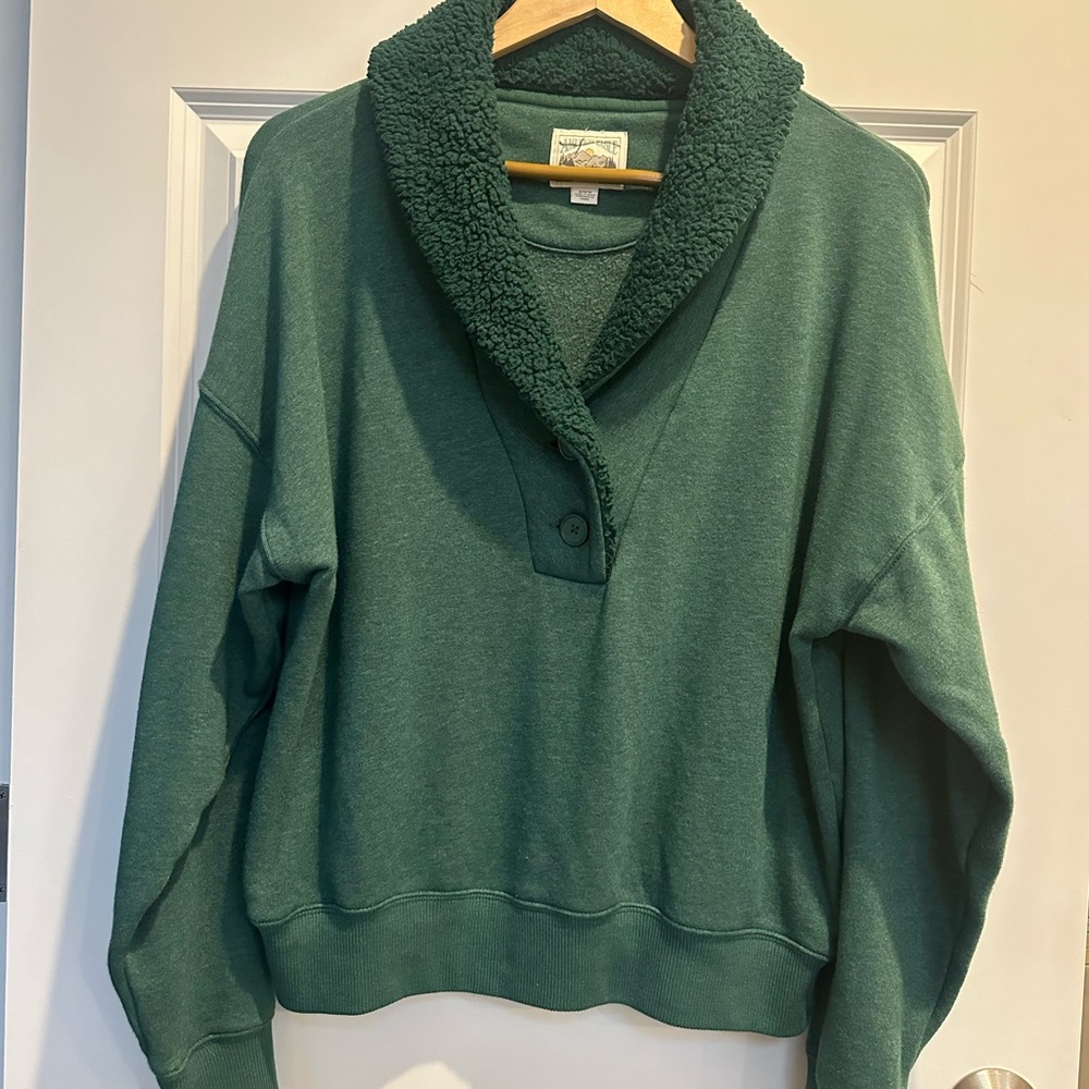 American Eagle super soft oversized green cowl neck sweatshirt sweater - Medium